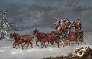 'Mail Coach in snow', 1810-94
