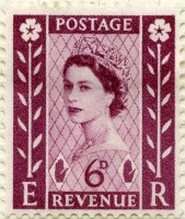 Northern Ireland 6d stamp by Leonard Pilton.