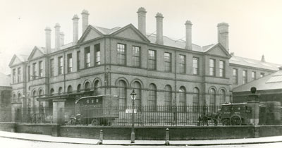 Photograph of the exterior of Mount Pleasant parcels office c.1920