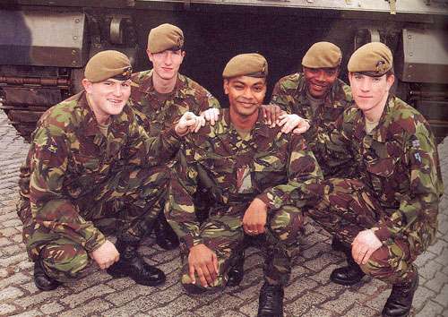 Image of Johnson Beharry with friends