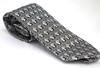 Black and Silver Penny Black Tie - All over design