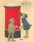 Image of Cards in the Post & the Post on Cards