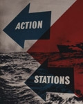 Image of Action stations - saving is everyone's war job. Post Office Savings Bank