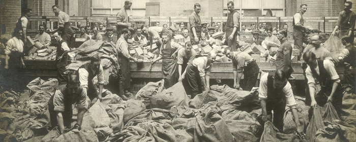 Gathering sacks
