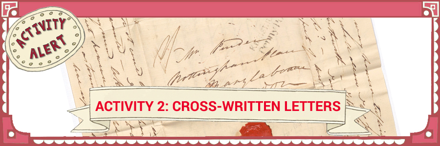 Activity 2: Cross Written Letters