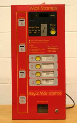 Image of a stamp vending machine